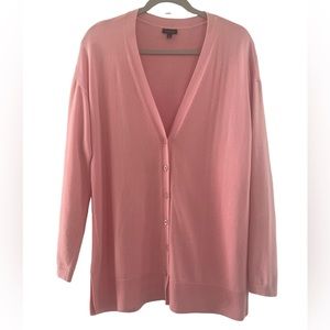 EUC Talbots Pink Cardigan Size L